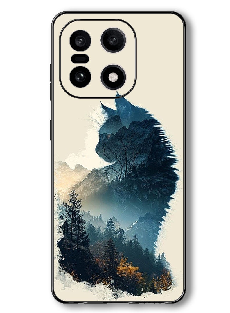 Theodor Case Compatible with OnePlus 15 6.78 Inch Protection Shockproof Bumper Cover Cat Nature - Image 1